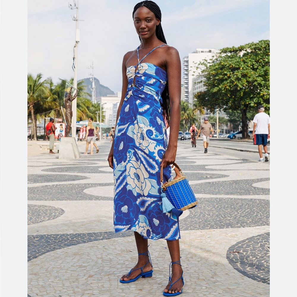 FARM Rio Tropical Groove Midi Dress